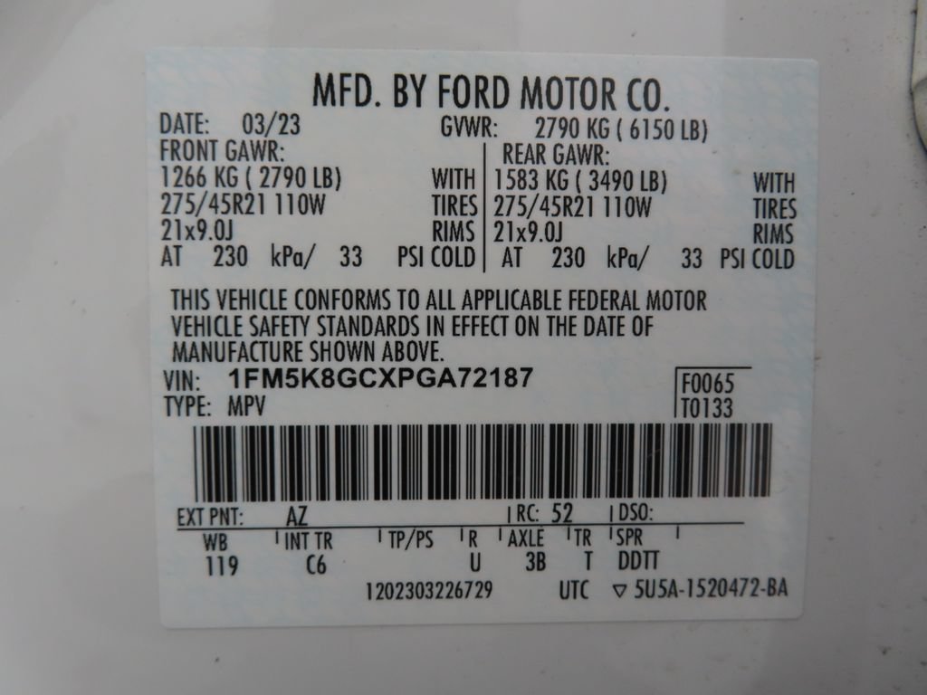 Used 2023 Ford Explorer ST w/ Equipment Group 401A AWD/4WD image 29
