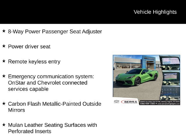 Certified 2026 Chevrolet Corvette Stingray Coupe w/ Battery Protection Package RWD image 5