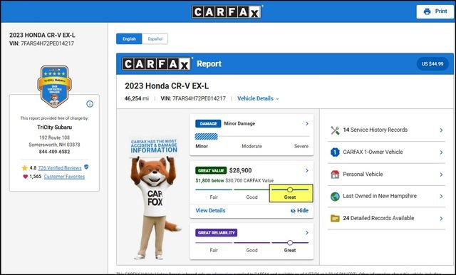 Used 2023 Honda CR-V EX-L image 11
