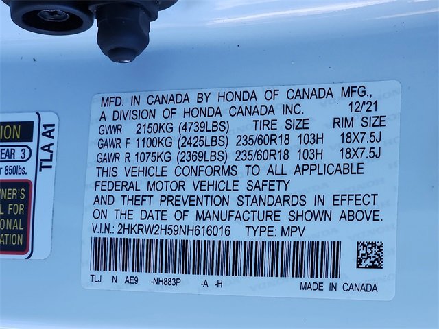 Certified 2022 Honda CR-V EX image 28