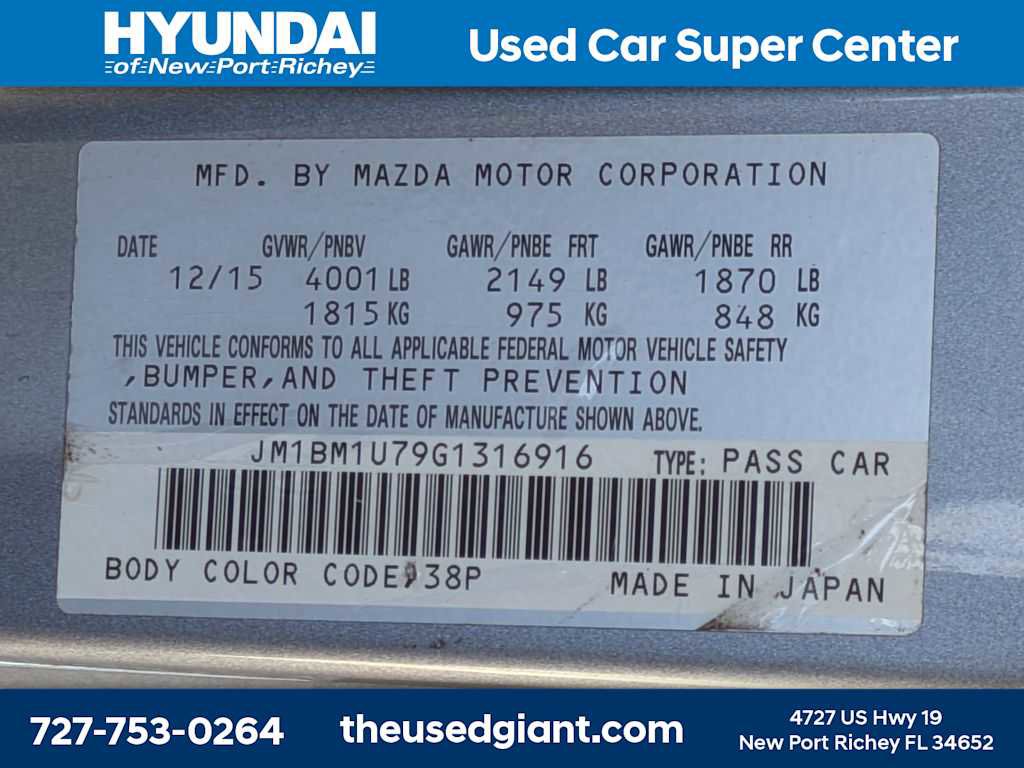 Used 2016 MAZDA MAZDA3 i Sport w/ Preferred Equipment Package image 34