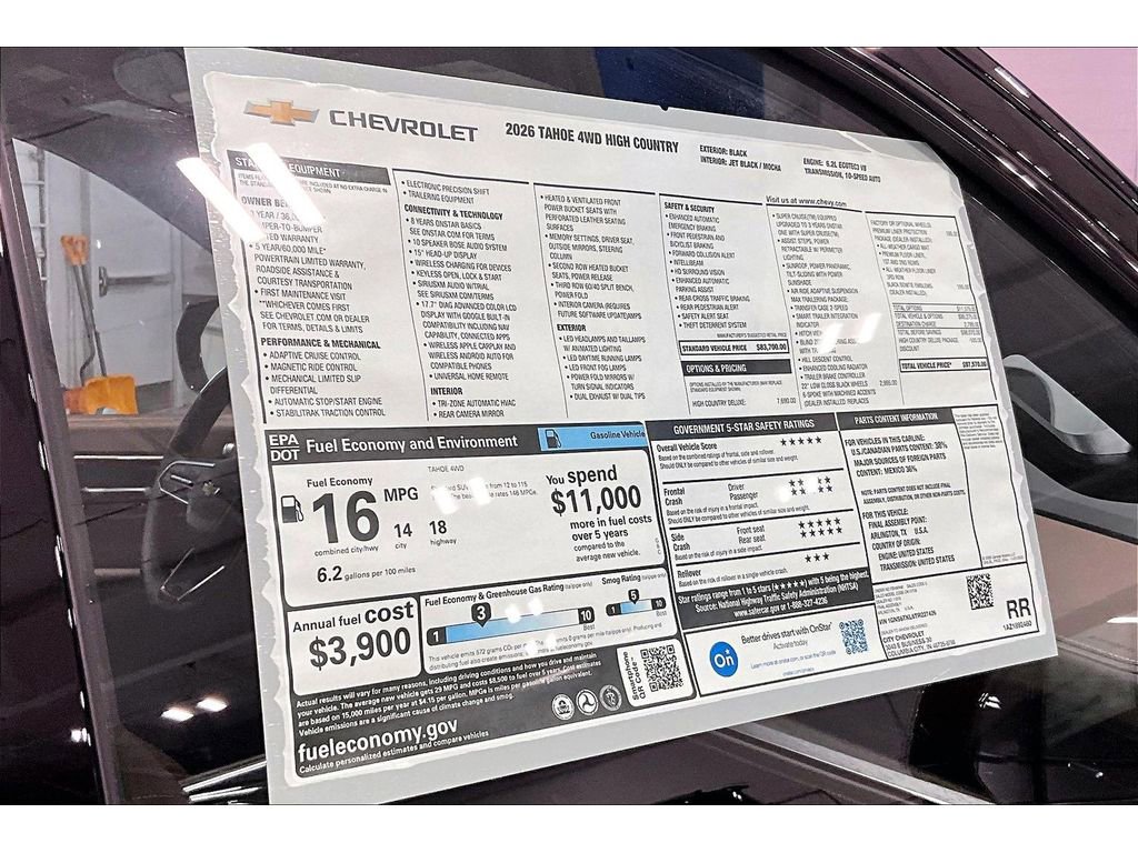 New 2026 Chevrolet Tahoe High Country image 15