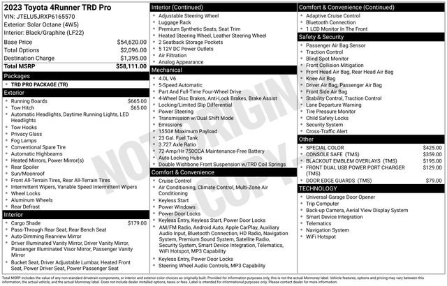 Certified 2023 Toyota 4Runner TRD Pro AWD/4WD image 35
