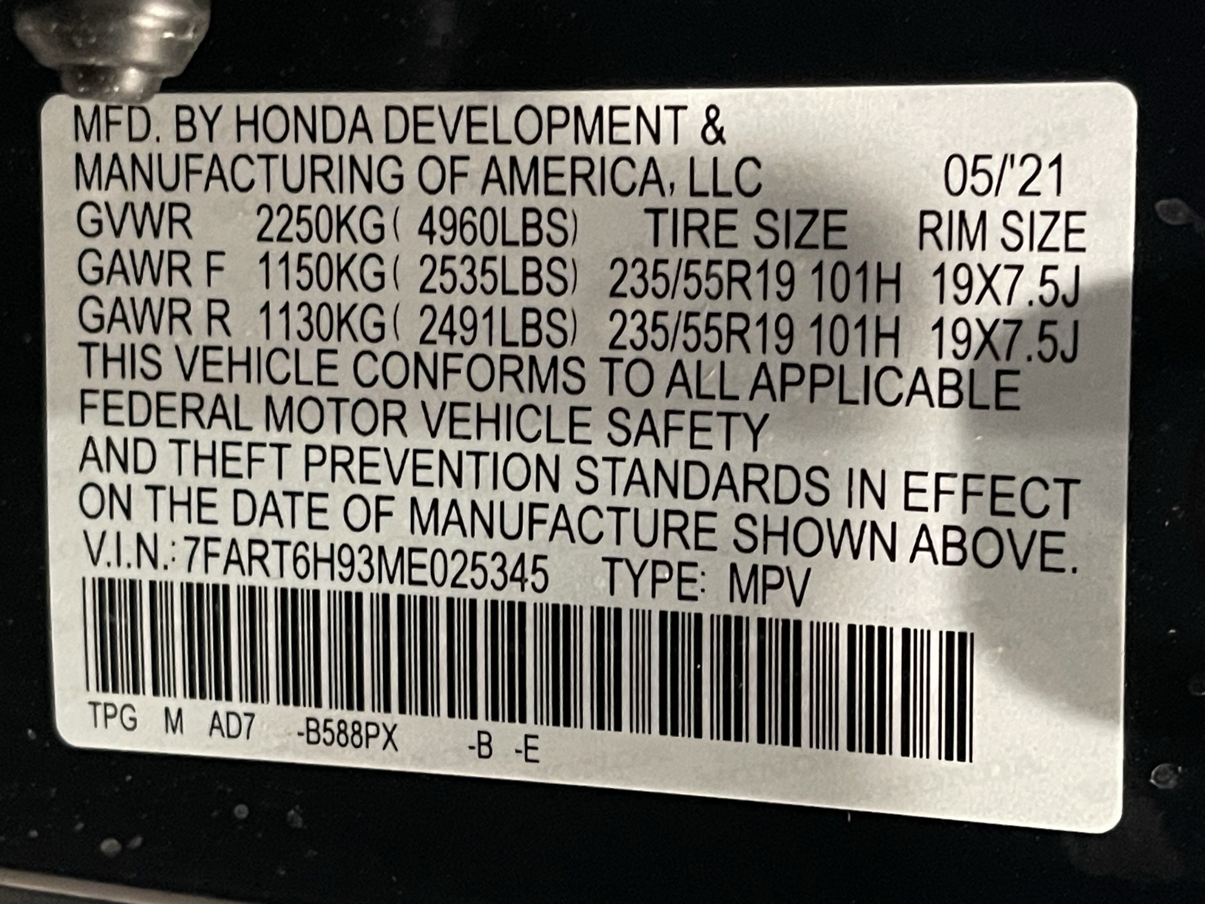 Used 2021 Honda CR-V Touring image 26