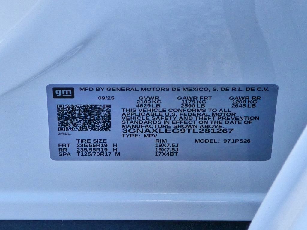 New 2026 Chevrolet Equinox RS FWD image 33