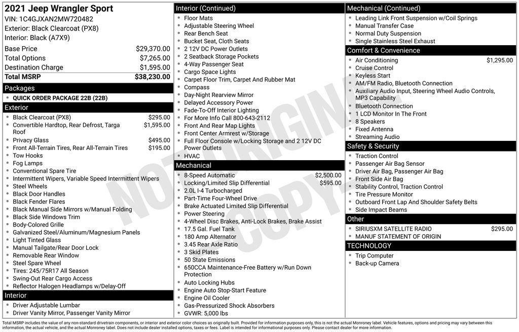 Certified 2021 Jeep Wrangler Sport image 21
