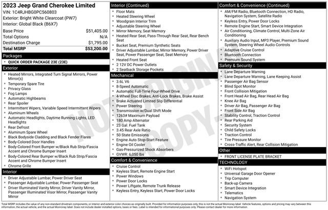 Used 2023 Jeep Grand Cherokee Limited AWD/4WD image 10