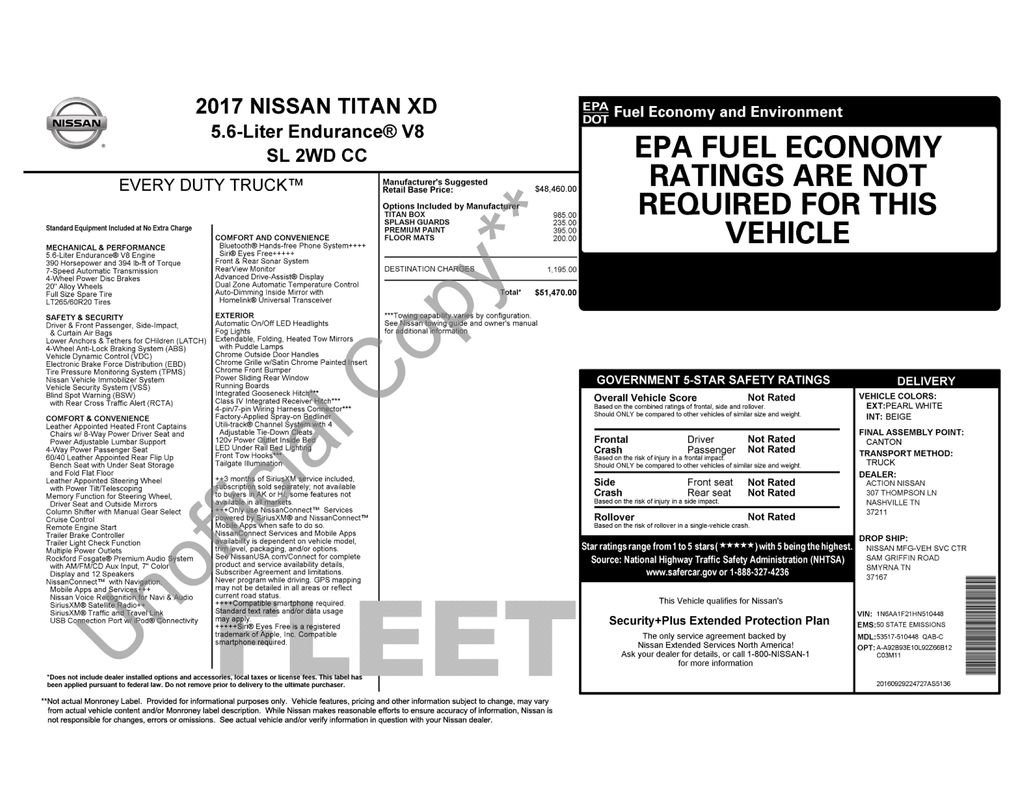 Used 2017 Nissan Titan SL RWD image 57