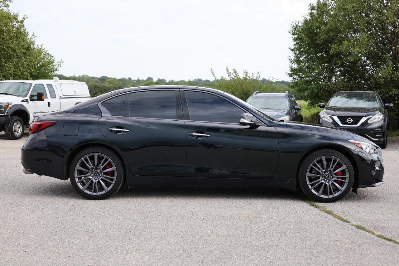 Used 2023 INFINITI Q50 Red Sport 400 w/ Black Opal Edition image 7