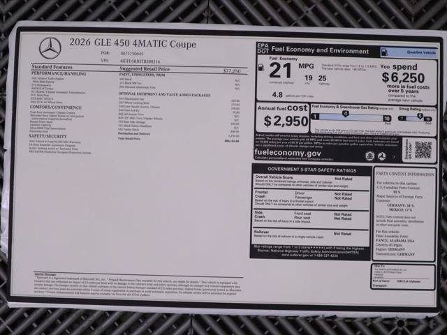 Certified 2026 Mercedes-Benz GLE 450 4MATIC Coupe image 9