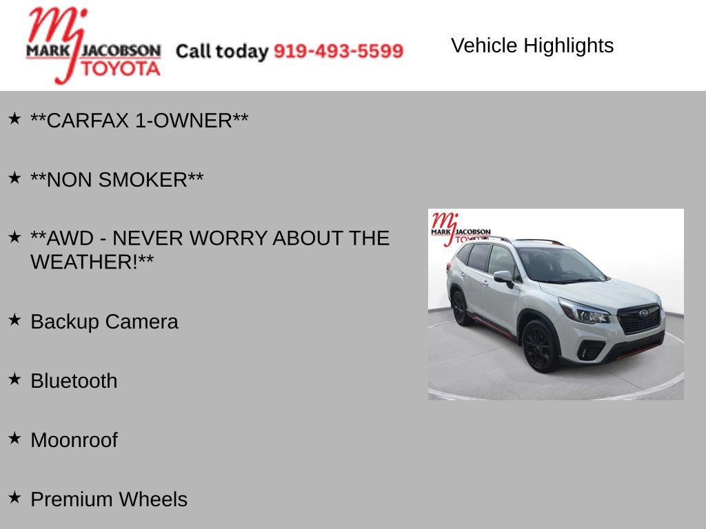 Used 2020 Subaru Forester Sport w/ Popular Package #2 image 5