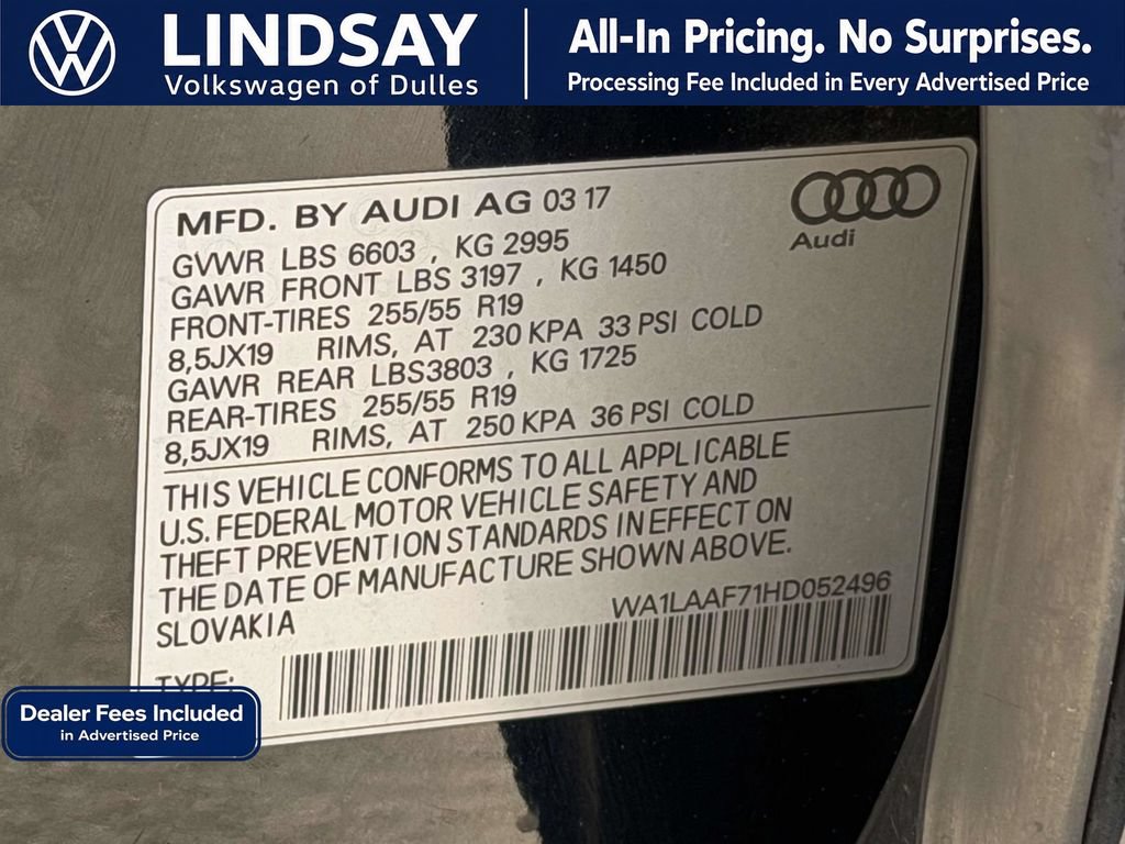 Used 2017 Audi Q7 3.0T Premium Plus w/ Premium Plus Package AWD/4WD image 26