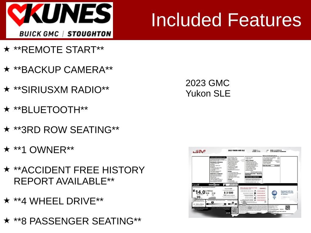 Used 2023 GMC Yukon SLE image 2