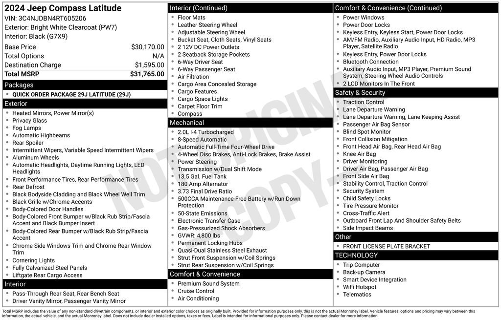 Used 2024 Jeep Compass Latitude image 27