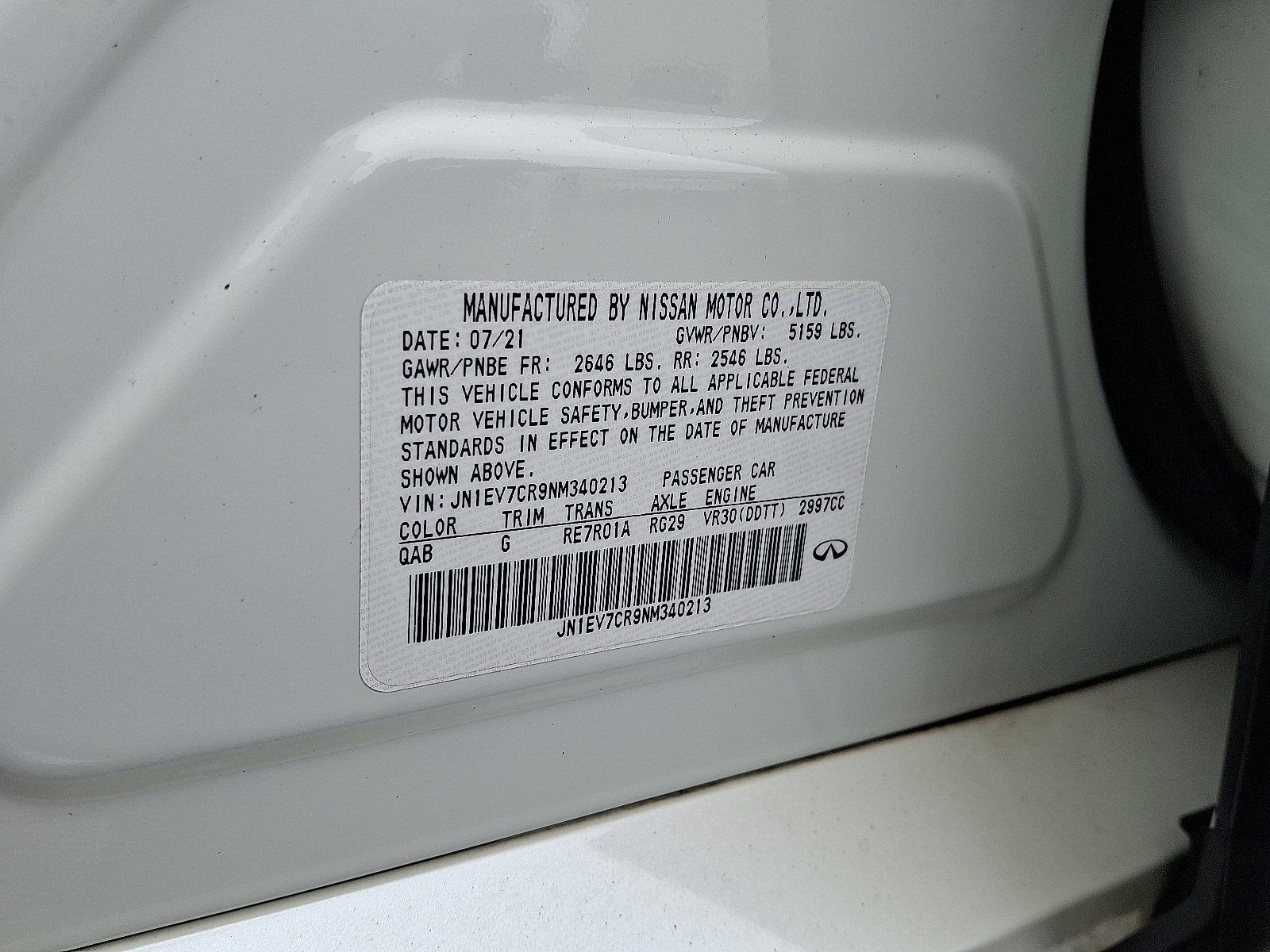 Certified 2022 INFINITI Q50 Sensory image 26