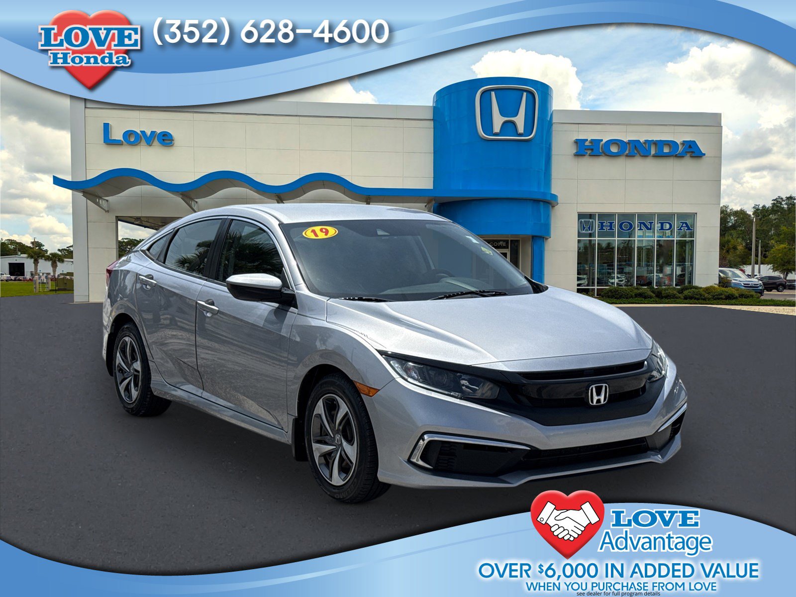 Certified 2019 Honda Civic LX image 1