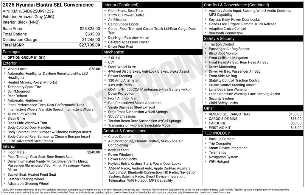 Used 2025 Hyundai Elantra SEL image 3