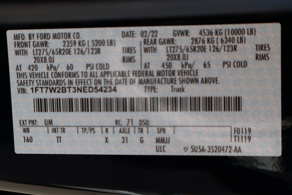 Used 2022 Ford F250 Limited image 63