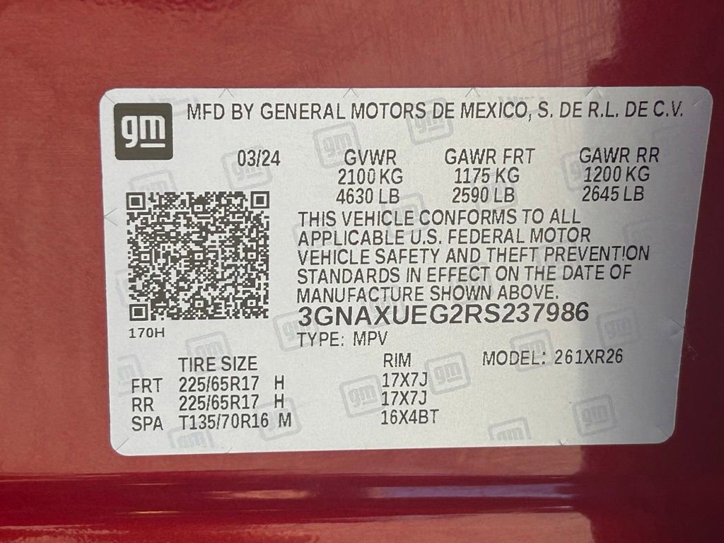 Certified 2024 Chevrolet Equinox LT AWD/4WD image 32