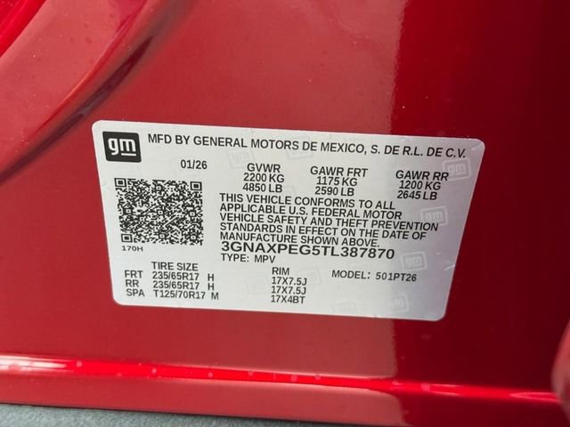 New 2026 Chevrolet Equinox LT w/ Convenience Package II AWD/4WD image 17
