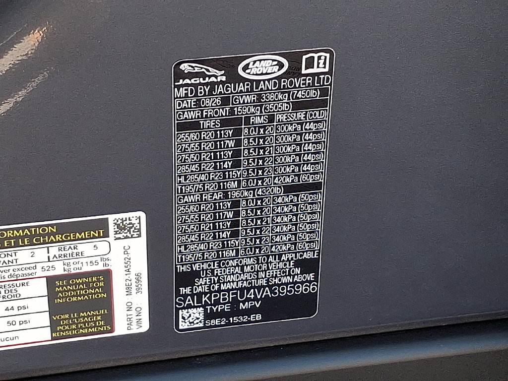 New 2027 Land Rover Range Rover Long Wheelbase SE AWD/4WD image 16