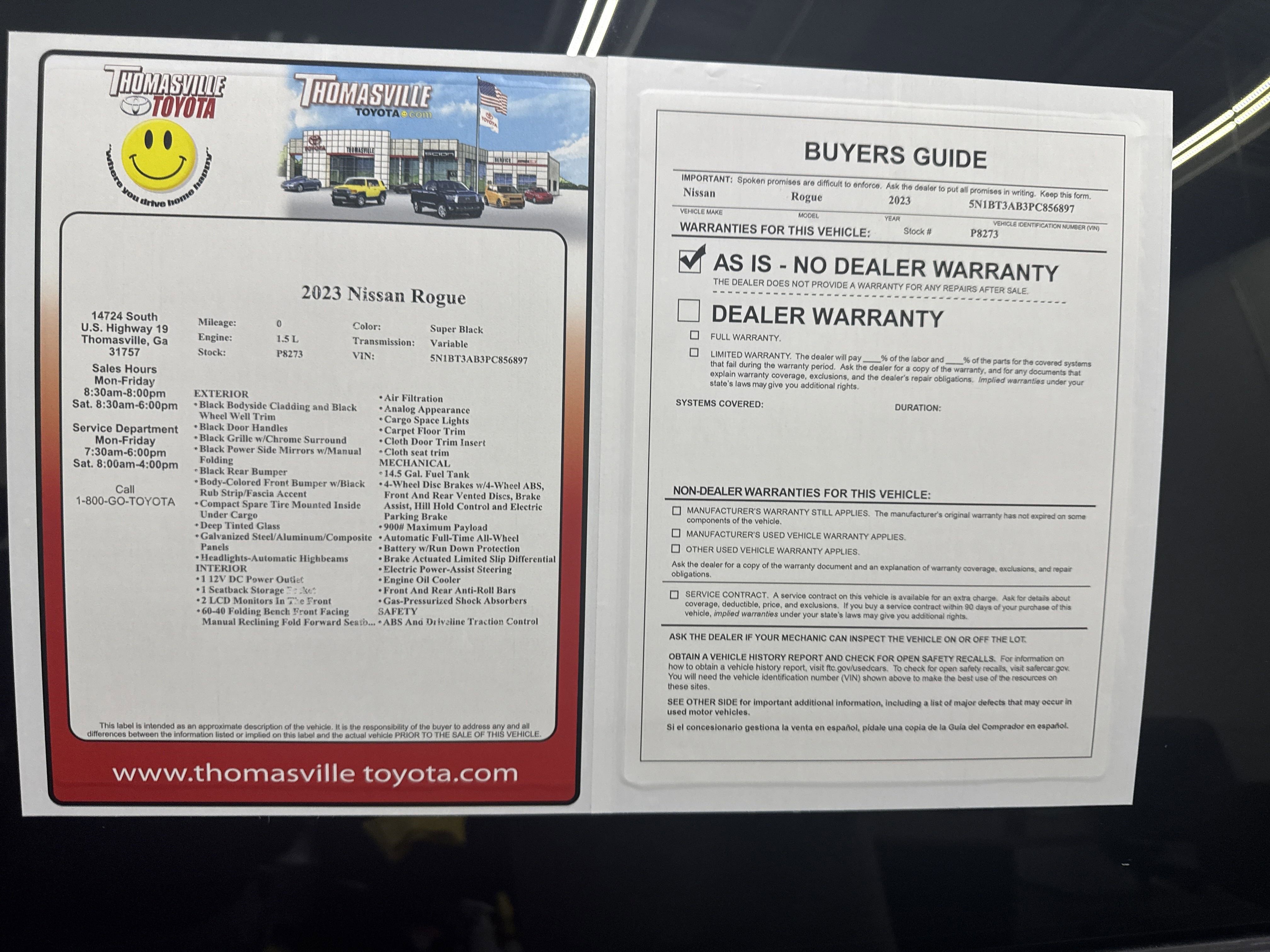 Used 2023 Nissan Rogue S image 39