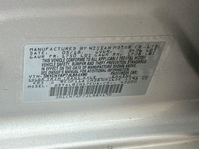 Used 2018 Nissan Versa SV FWD image 33