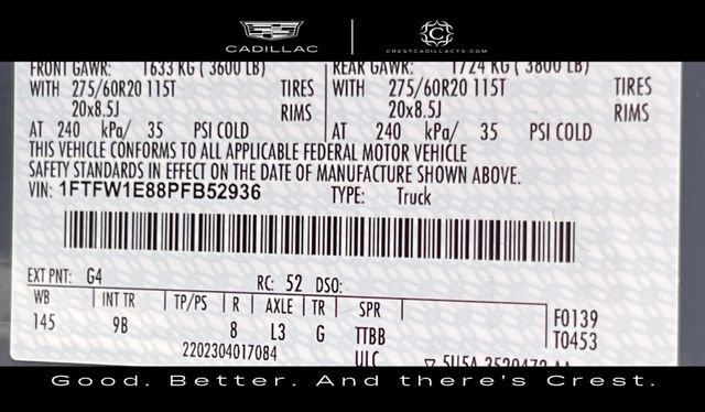 Used 2023 Ford F150 Platinum w/ Equipment Group 701A High AWD/4WD image 28
