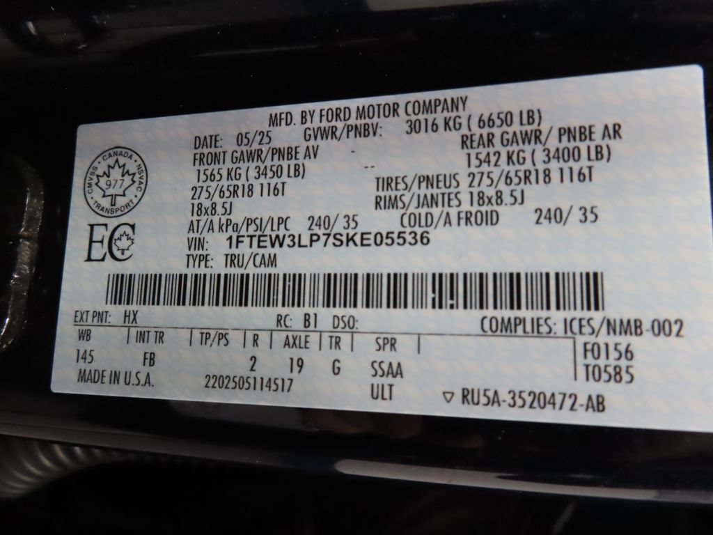 Used 2025 Ford F150 XLT w/ Equipment Group 301A Standard AWD/4WD image 52