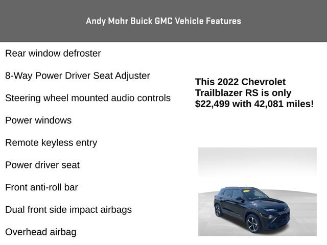 Used 2022 Chevrolet TrailBlazer RS AWD/4WD image 8