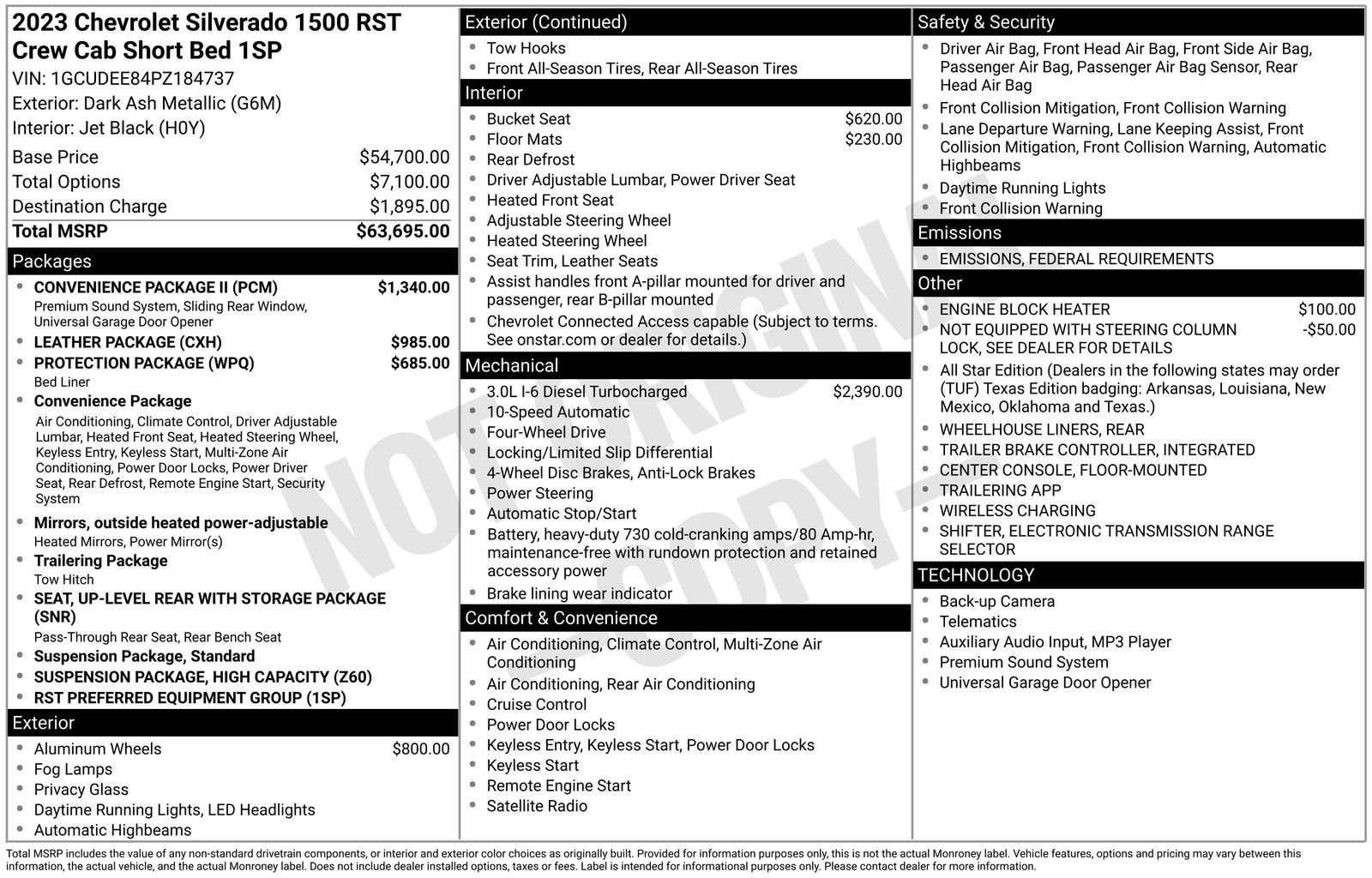 Used 2023 Chevrolet Silverado 1500 RST w/ Convenience Package II image 2