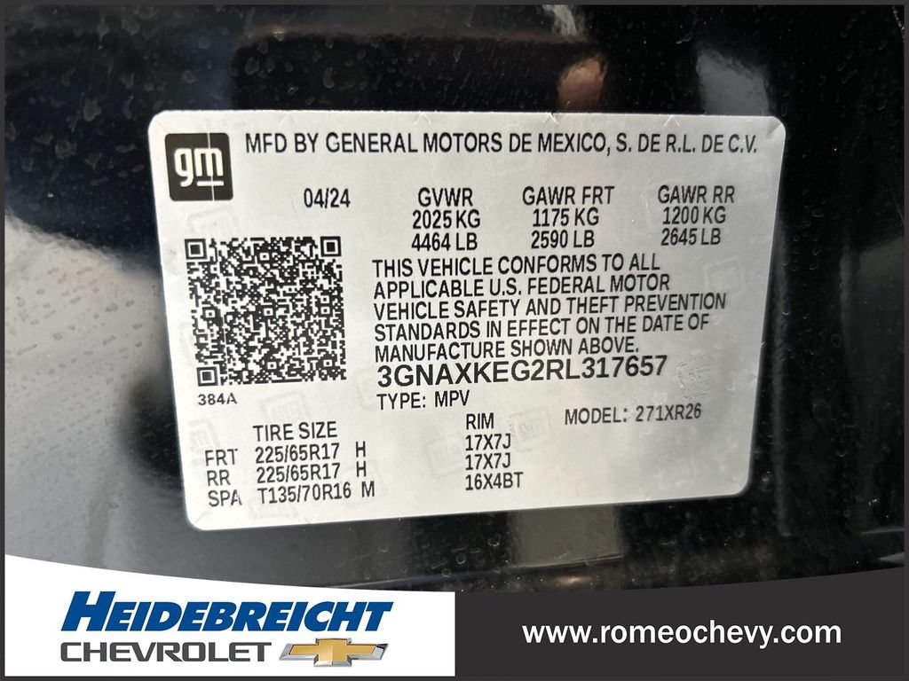 Used 2024 Chevrolet Equinox LT w/ LPO, Floor Liner Package FWD image 8