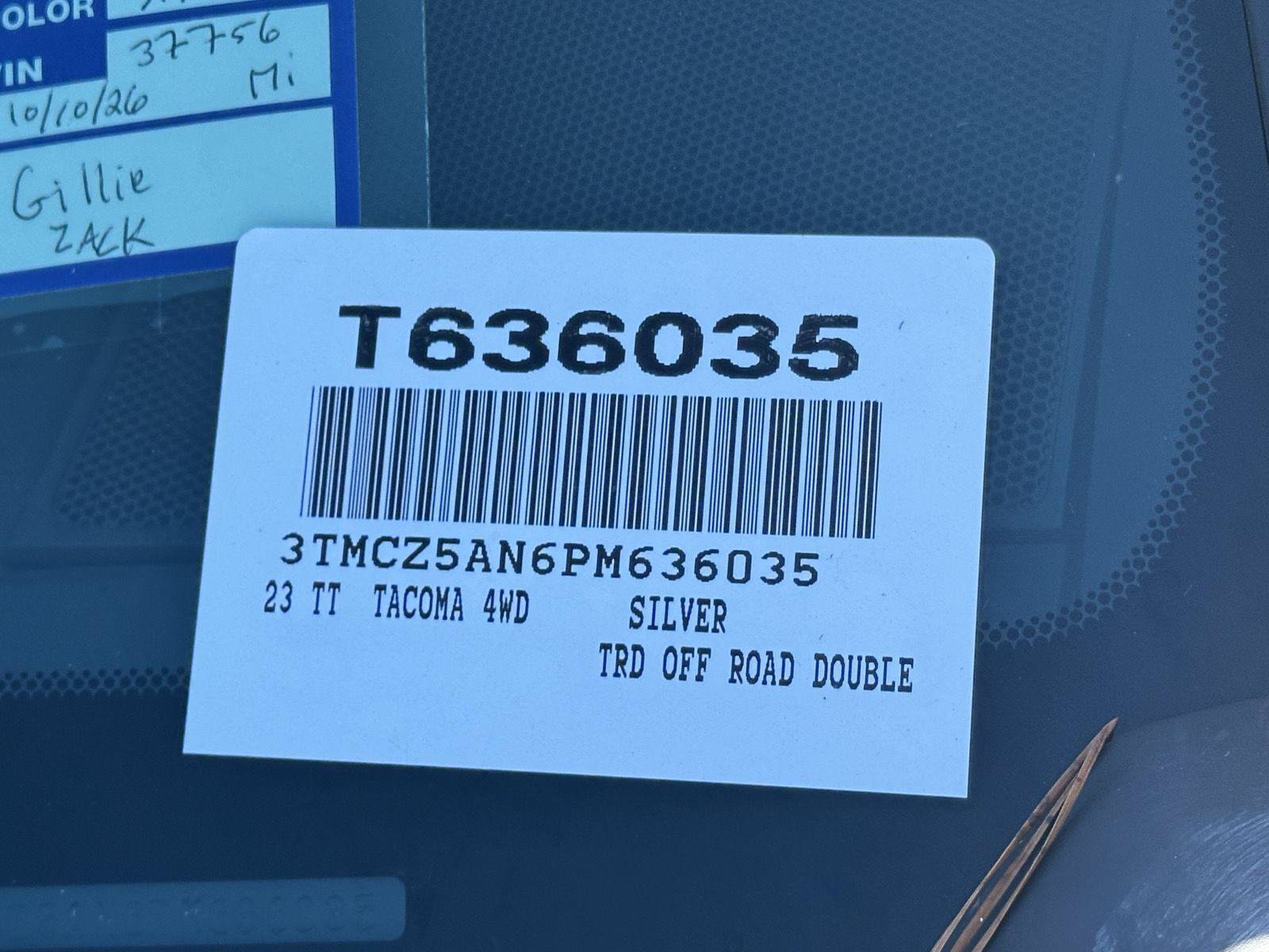 Certified 2023 Toyota Tacoma TRD Off-Road AWD/4WD image 14