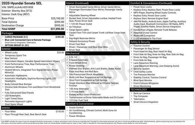 Used 2020 Hyundai Sonata SEL w/ Cargo Package image 34