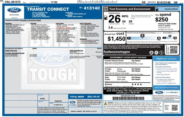 Used 2019 Ford Transit Connect XL FWD image 3