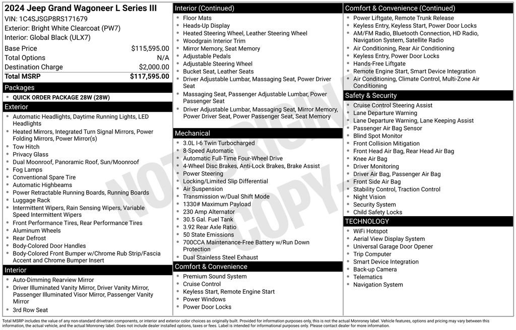 Used 2024 Jeep Grand Wagoneer L Series III image 33