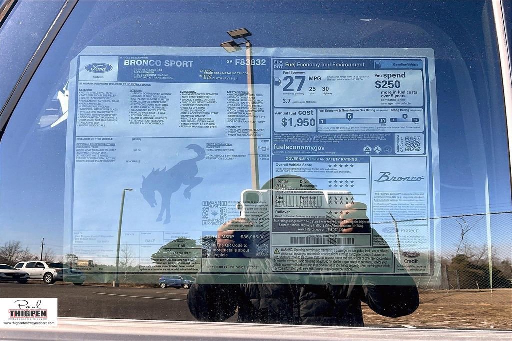 New 2025 Ford Bronco Sport Heritage AWD/4WD image 14