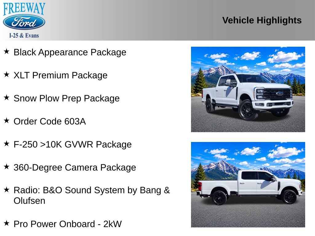 Used 2024 Ford F250 XLT w/ Black Appearance Package AWD/4WD image 2
