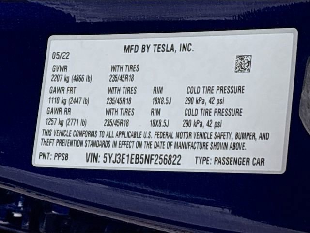 Used 2022 Tesla Model 3 Long Range image 34