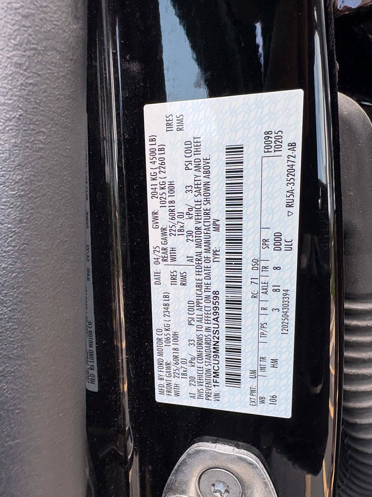 Used 2025 Ford Escape ST-Line AWD/4WD image 17