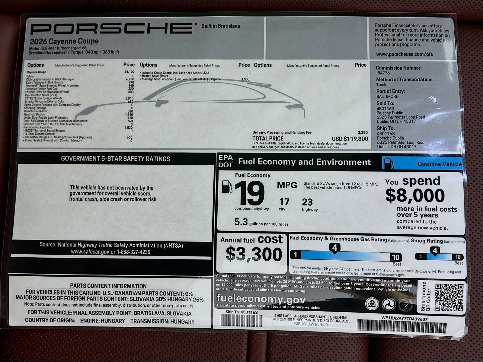 New 2026 Porsche Cayenne Coupe AWD/4WD image 47