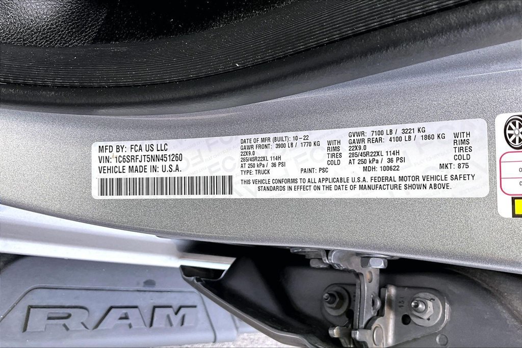 Used 2022 RAM 1500 Laramie AWD/4WD image 22