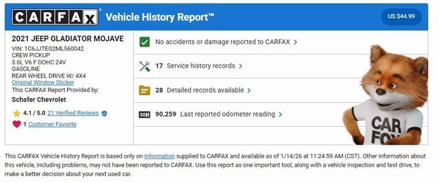 Used 2021 Jeep Gladiator Mojave w/ Dual Top Group image 5