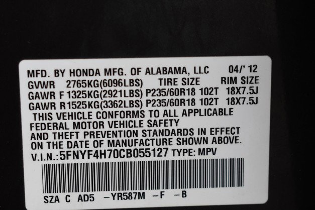 Used 2012 Honda Pilot EX-L image 35