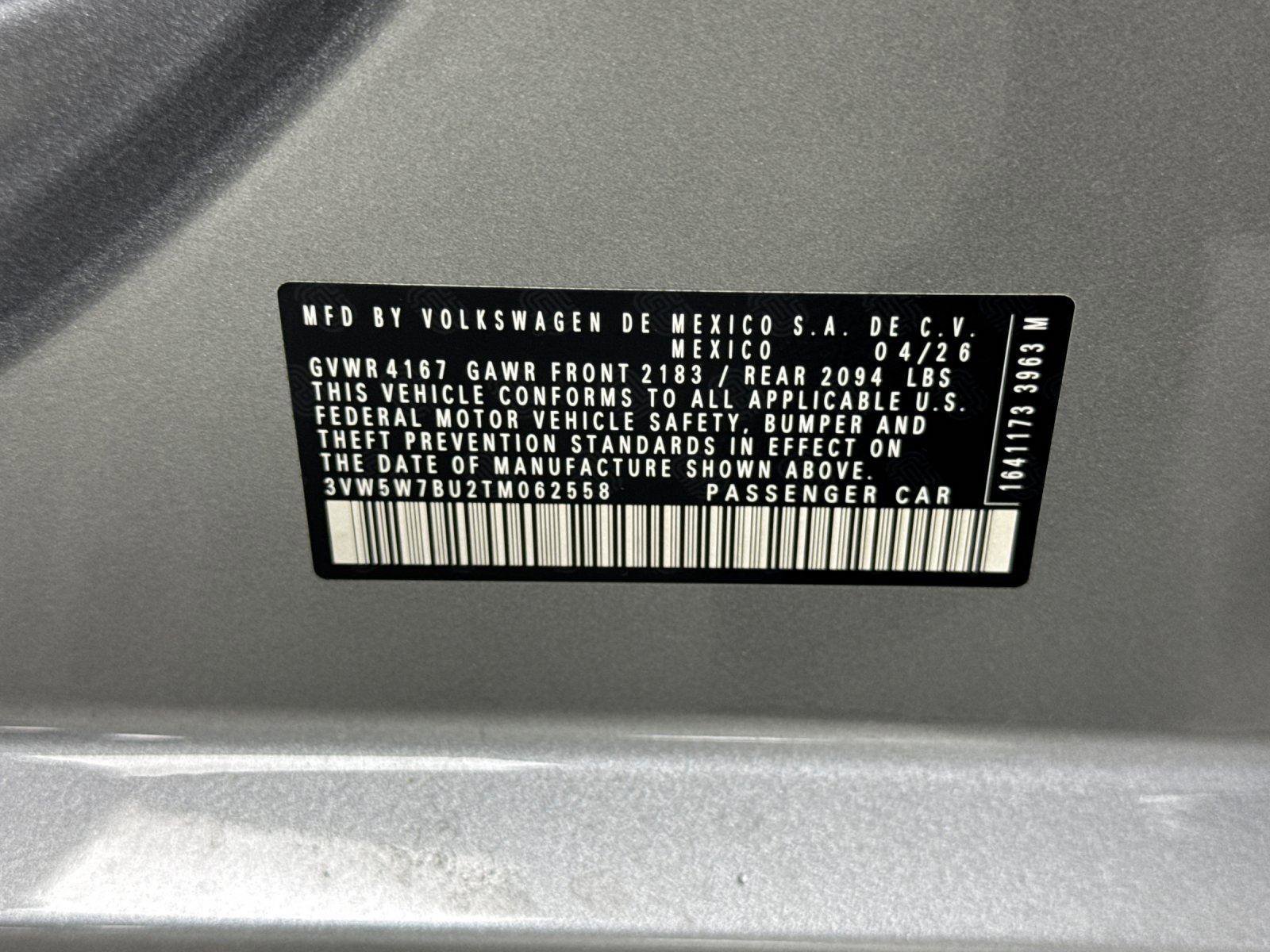 New 2026 Volkswagen Jetta S FWD image 25