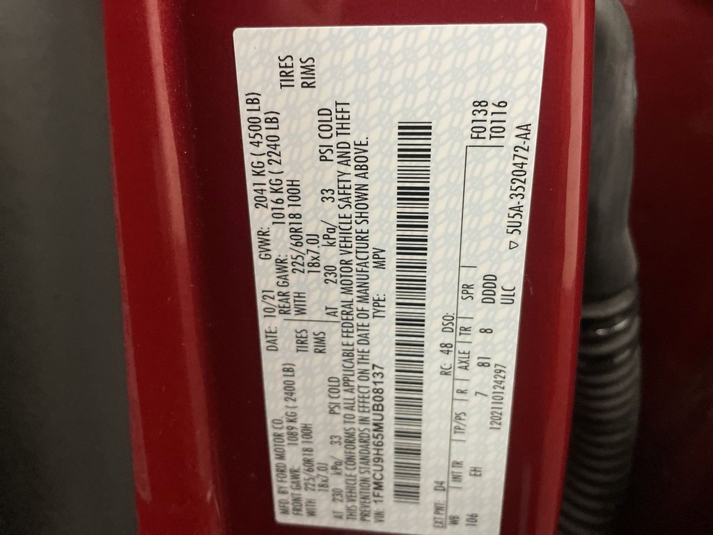 Used 2021 Ford Escape SEL w/ Technology Package image 26