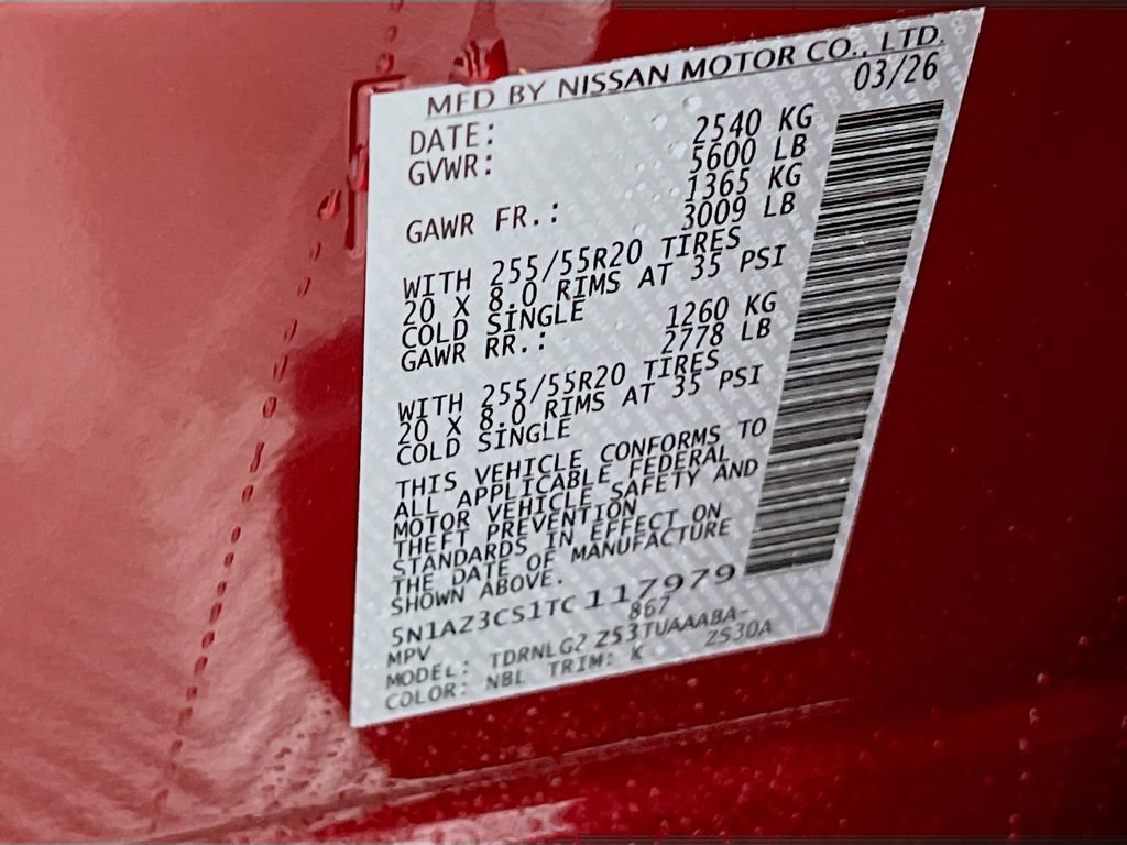 New 2026 Nissan Murano SL AWD/4WD image 27