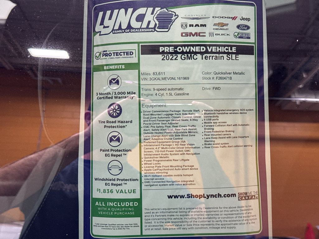Used 2022 GMC Terrain SLE w/ Driver Convenience Package FWD image 40