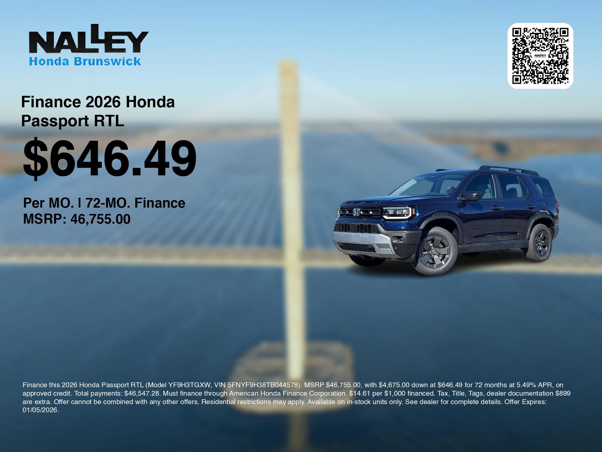 New 2026 Honda Passport RTL image 7