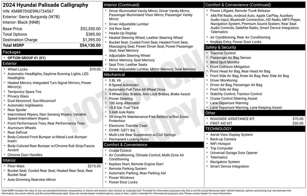 Used 2024 Hyundai Palisade Calligraphy image 38